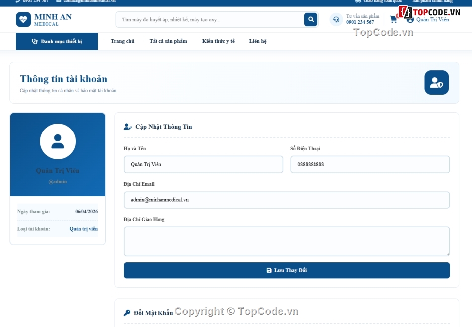 website,web dụng cụ y tế,web bán dụng cụ